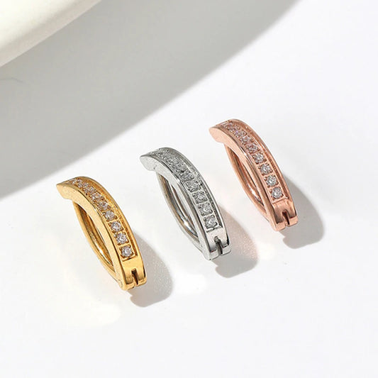 1pc Curved Navel Piercing Zircon Beach Belly Button Ring Surgical Steel Bar Navel Stud for Women Sexy Body Piercing Jewelry gift