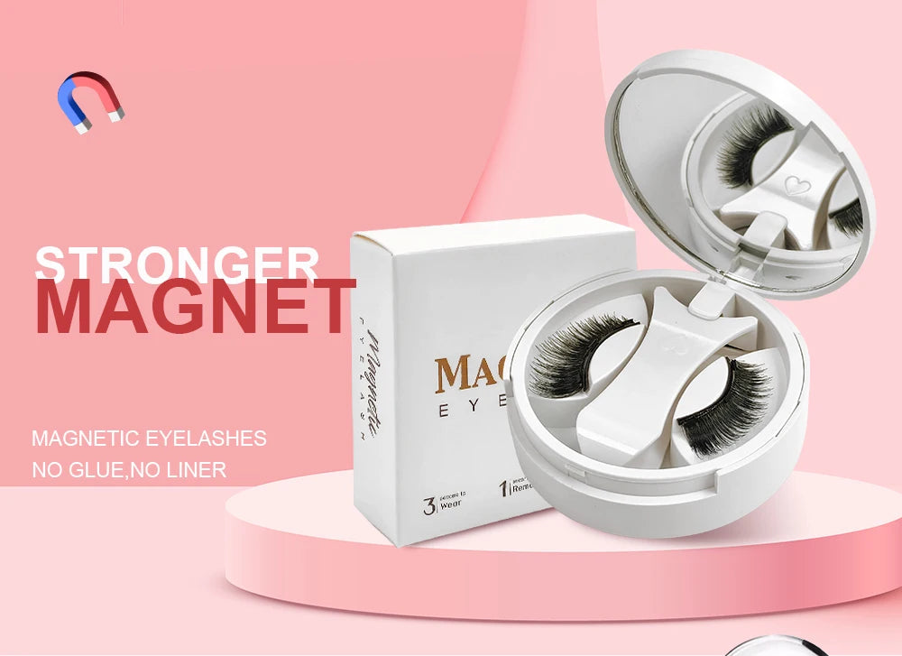Yiernuo Magnetic false eyelashes integrated box new glue-free false eyelashes kit