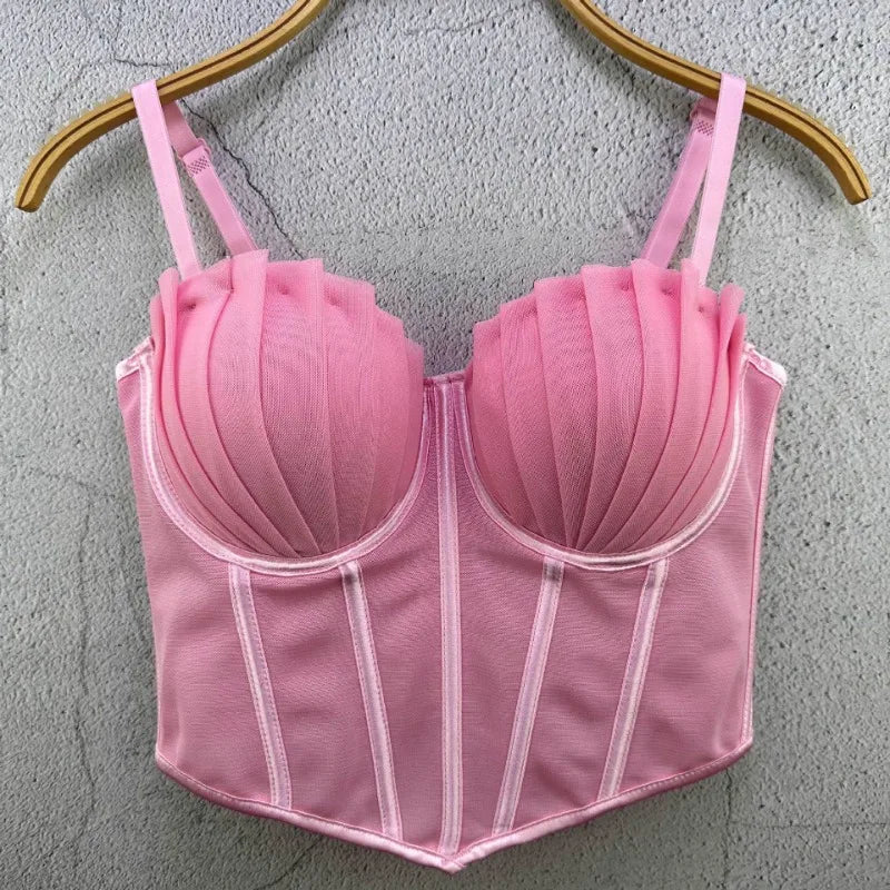 Y2k Top Women Clothing Sexy Tops Camis Tees Fashion Clothes Corset Streetwear Party Club Underwear Bustiers Slimming Lingerie