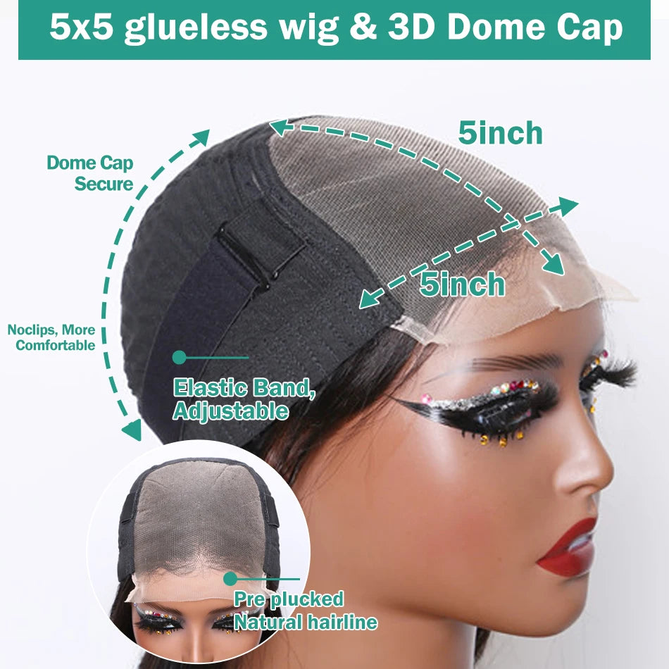 Mossily Short Curly Bob Wigs 13x6 HD Lace Front Human Hair For Women 220% Deep Wave 13x4 Frontal Brazilian Remy 5x5 Closure Wig 5x5 Closure Wig