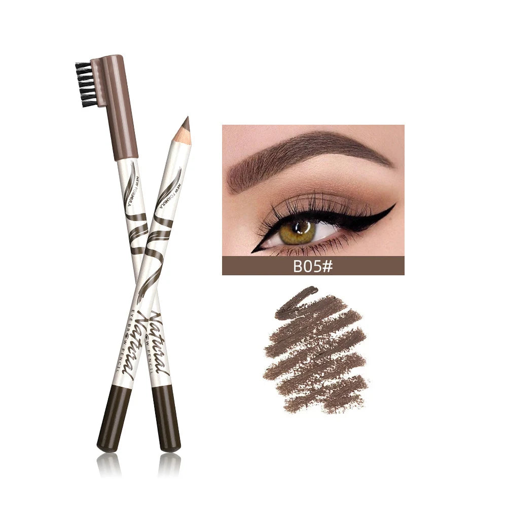 1pcs Eyebrow Pencil Waterproof Art Tint Makeup Eye Brow Pen Enhancers Long Lasting 5 Colors Eyebrow Pen Women Beauty Cosmetic Light coffee