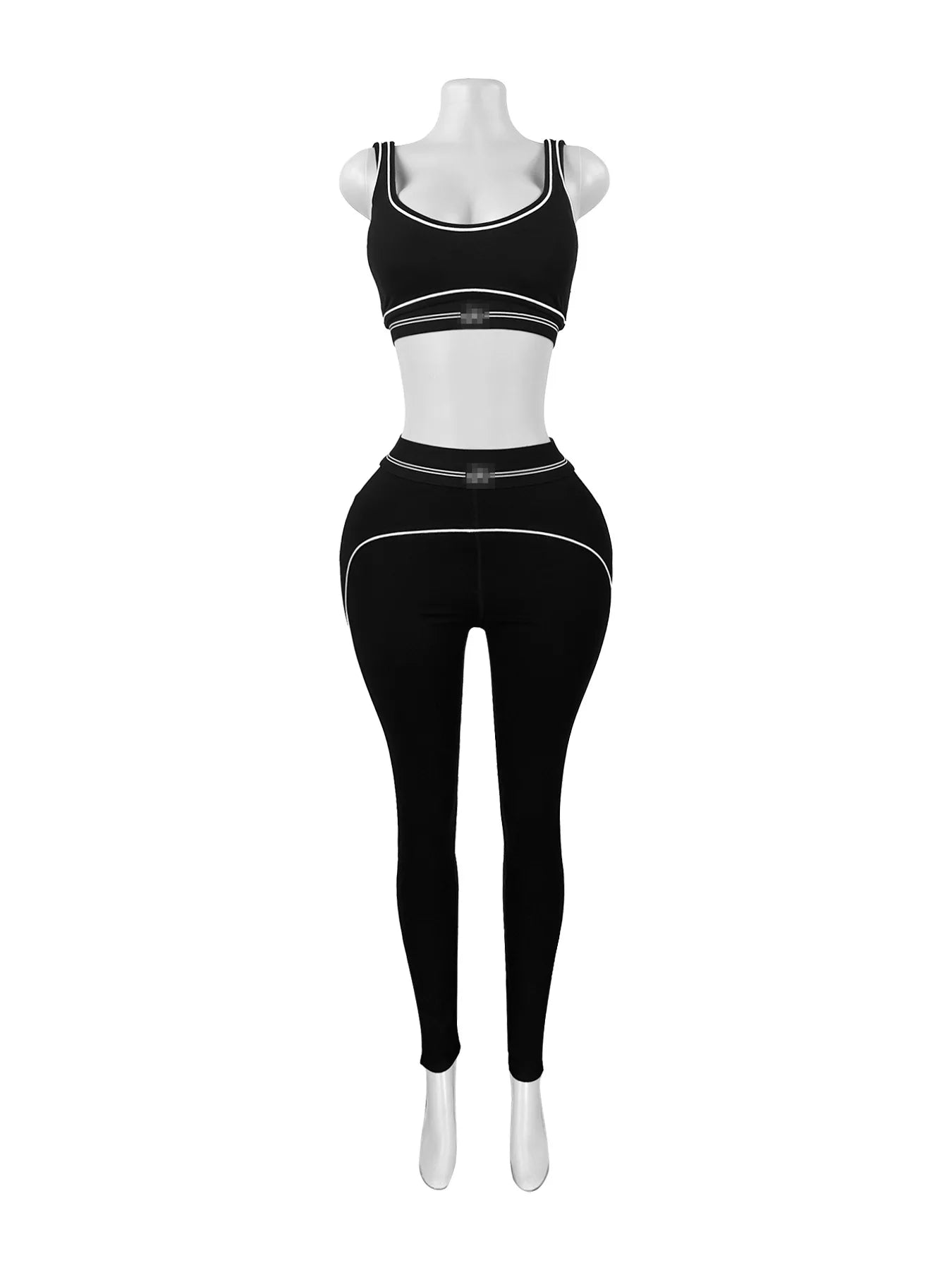 Fitness Women 2 Piece Set Sleeveless Tank Top Skinny Jogging Pants Matching Set 2025 Summer Popular Streetwear Sporty Tracksuits