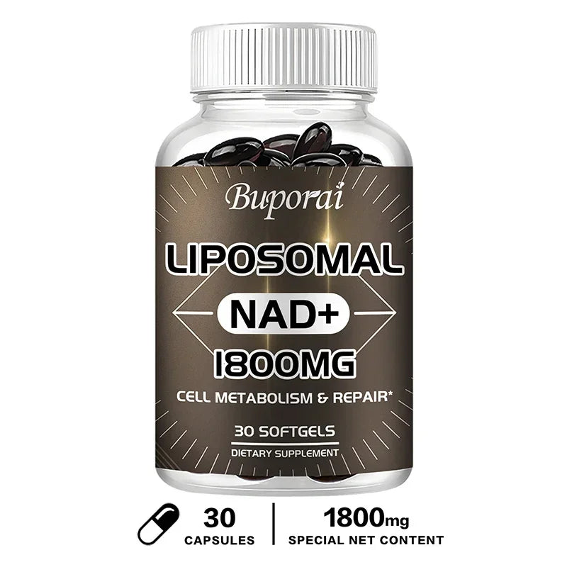Liposomal NAD - Heart & Brain Function, Longevity, Aging Defense, Cellular Energy 30 Capsules