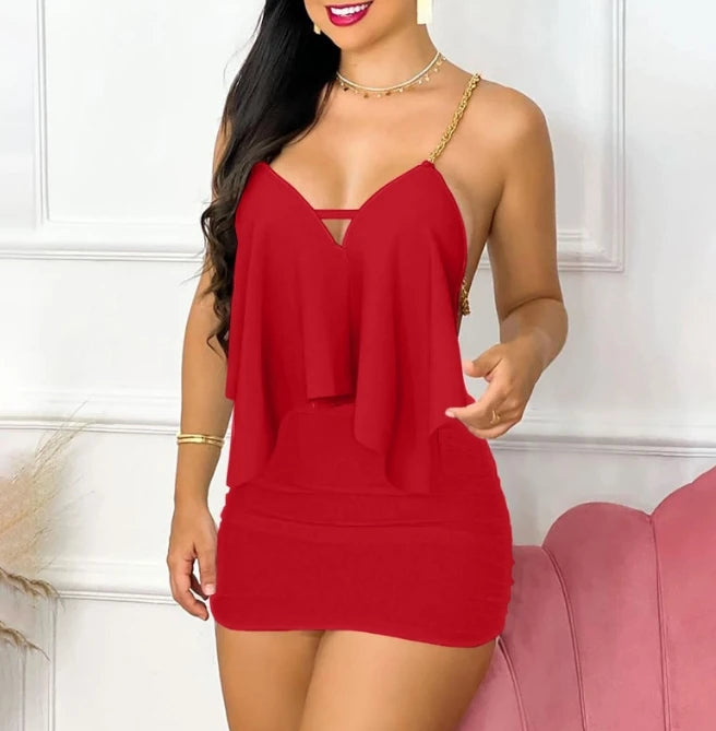 2024 Summer Women's Dress Sexy Royal Sister Style Private Dress Celebrity Backless Women's Mini Party Dress Fashion High Street D
