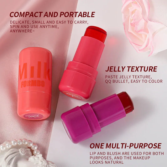 Face Makeup MILK Cooling Water Jelly Tint Lip & Cheek Blush Stain Hydrating Bouncy Jelly Texture Long Lasting Blush 5g