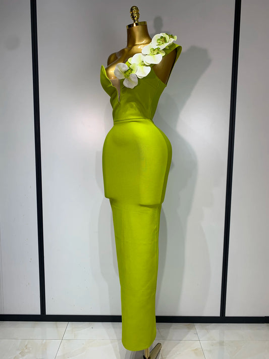 Women New Designer Bodycon Bandage Luxury Birthday Party Dress Elegant V Neck Appliques Maxi Long Celebrity Evening Prom Gowns