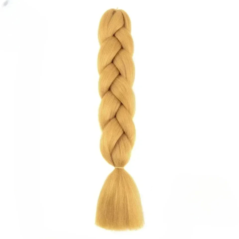 YUNLU 24Inch Synthetic Crochet Hair Extensions for White Women Box Twist 165g Jumbo Braiding Hair Pre Stretched Wholesale 27 24inches