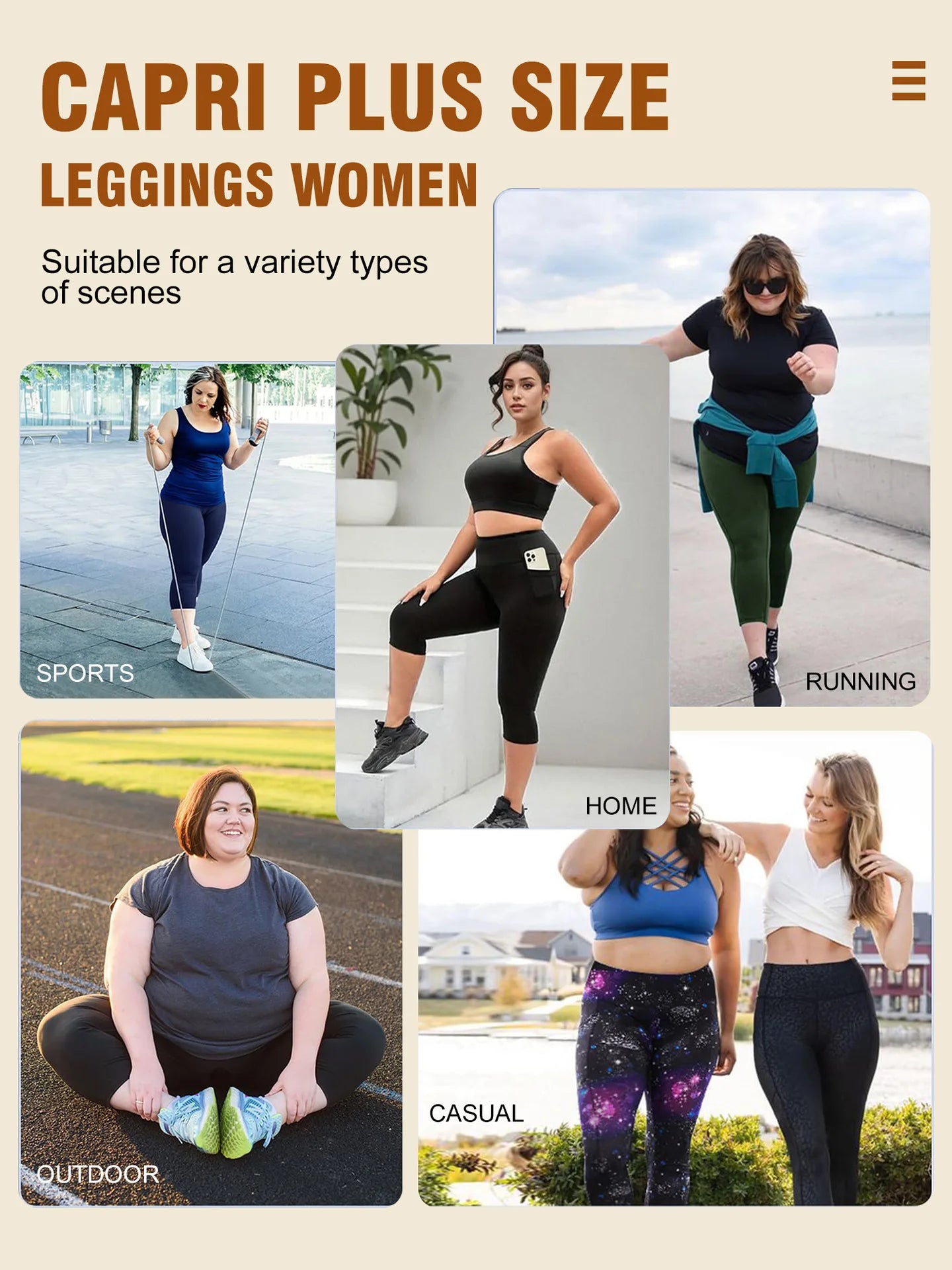 Women's High-Waisted Yoga Pants Plus Size Butt-Lifting Workout Leggings with Pockets Elastic Activewear for Gym & Running