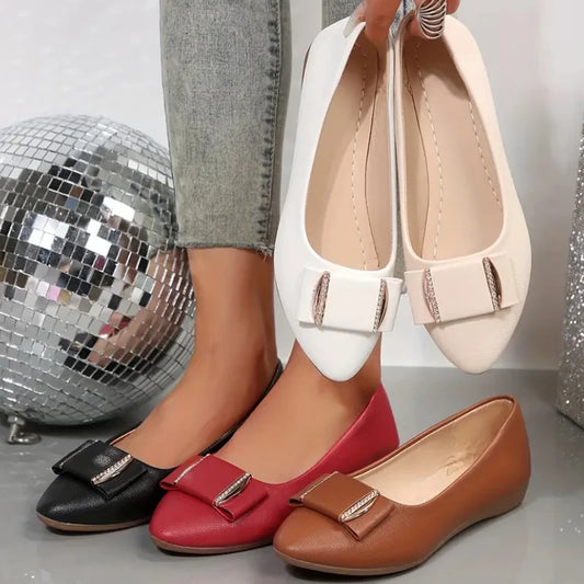 2024 Women Trend Flat New Casual Lightweight Office Dress Shoes Women Baotou Slip on Comfortable Elegant Loafers Shoes for Women