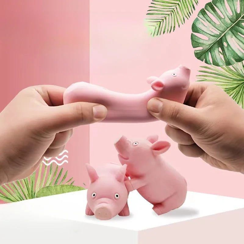 Pet Squeezing Pink Pig Stress Relief Toy Cute Squeezing Animal Cute Little Pig Doll Stress Relief Toy Piglet