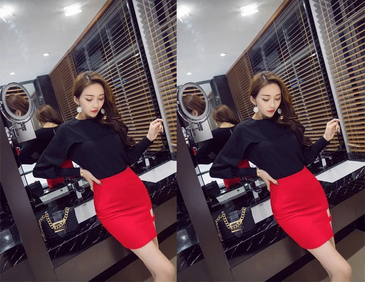 Versatile Irregular Plus Size Bodycon Skirts Sexy Hollow Out Bandage Skirt Harajuku Mini Skirt Summer High Waist Pencil Skirts