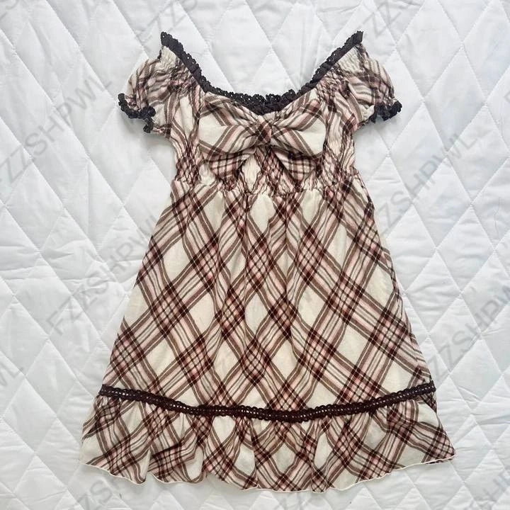 Harajuku Women Casual Chic Dress Sexy Slim Fit Chic Solid Color Bowknot Design Suspender Mini Dresses Y2K Gothic Rock Streetwear Huang