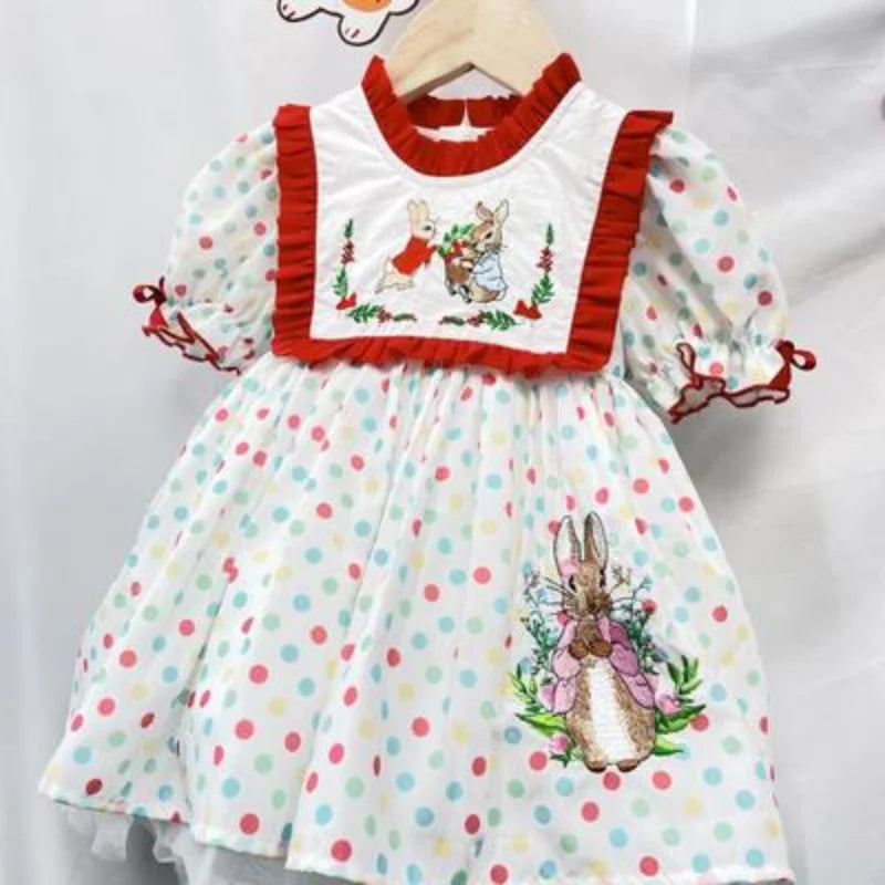 ins Turkey Kids Dress Party Dress for Kids Girl Flower Girl Dresses Eid Dress Birthday Party Fashion Sweet Girls Dress Badiee Stylez