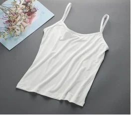 Niche personality printed sexy women's suspender vest summer retro chic low collar street casual slim color contrast T-shirt 3