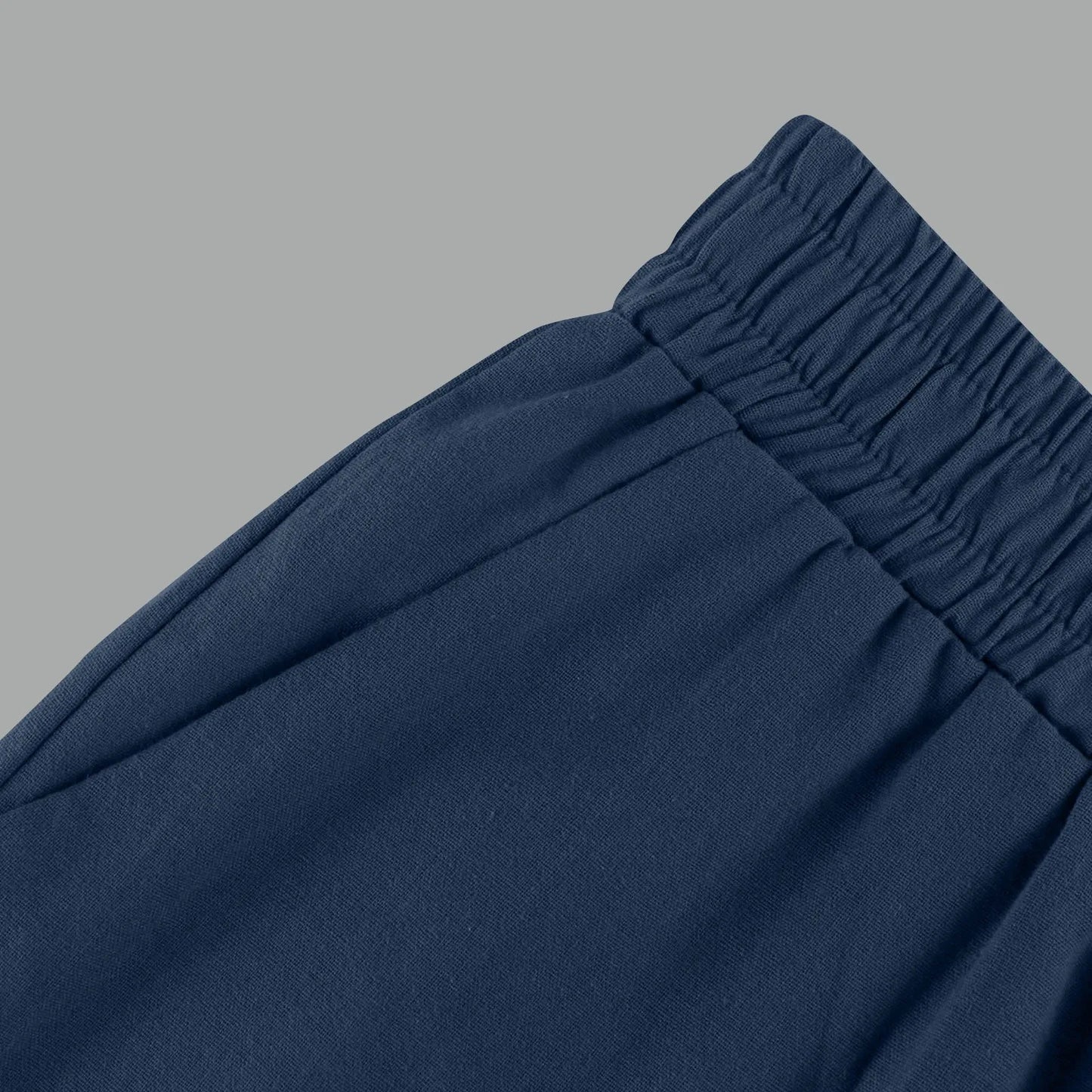 Womens Capris Cotton Linen Pants Drawstring Elastic Waist Pants Casual Cropped Trousers Daily Breeches Five Half Pants Pantalone