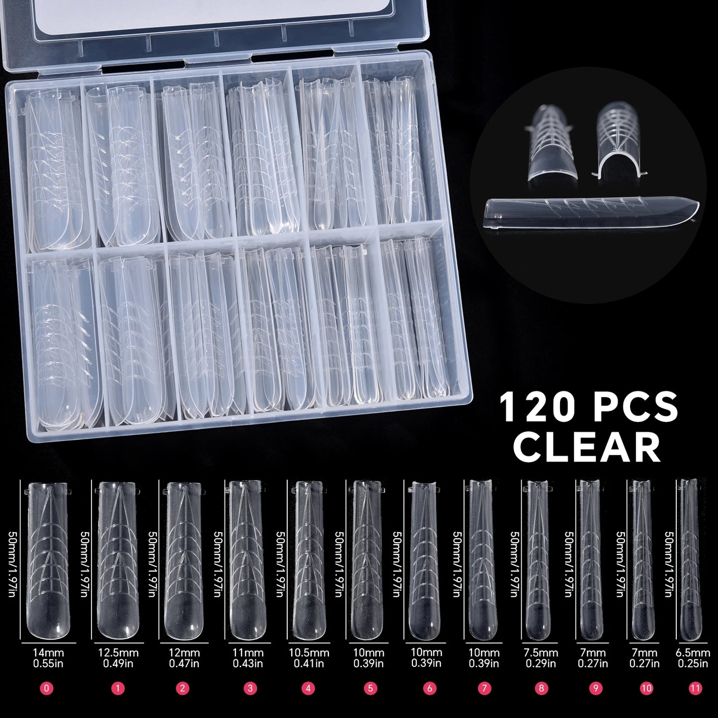 120Pcs Nail Forms For UV Gel Quick Building Extension Top Molds Dual Forms Acrylic Nail Art Tips Nails Accessories Tools 19 CHINA