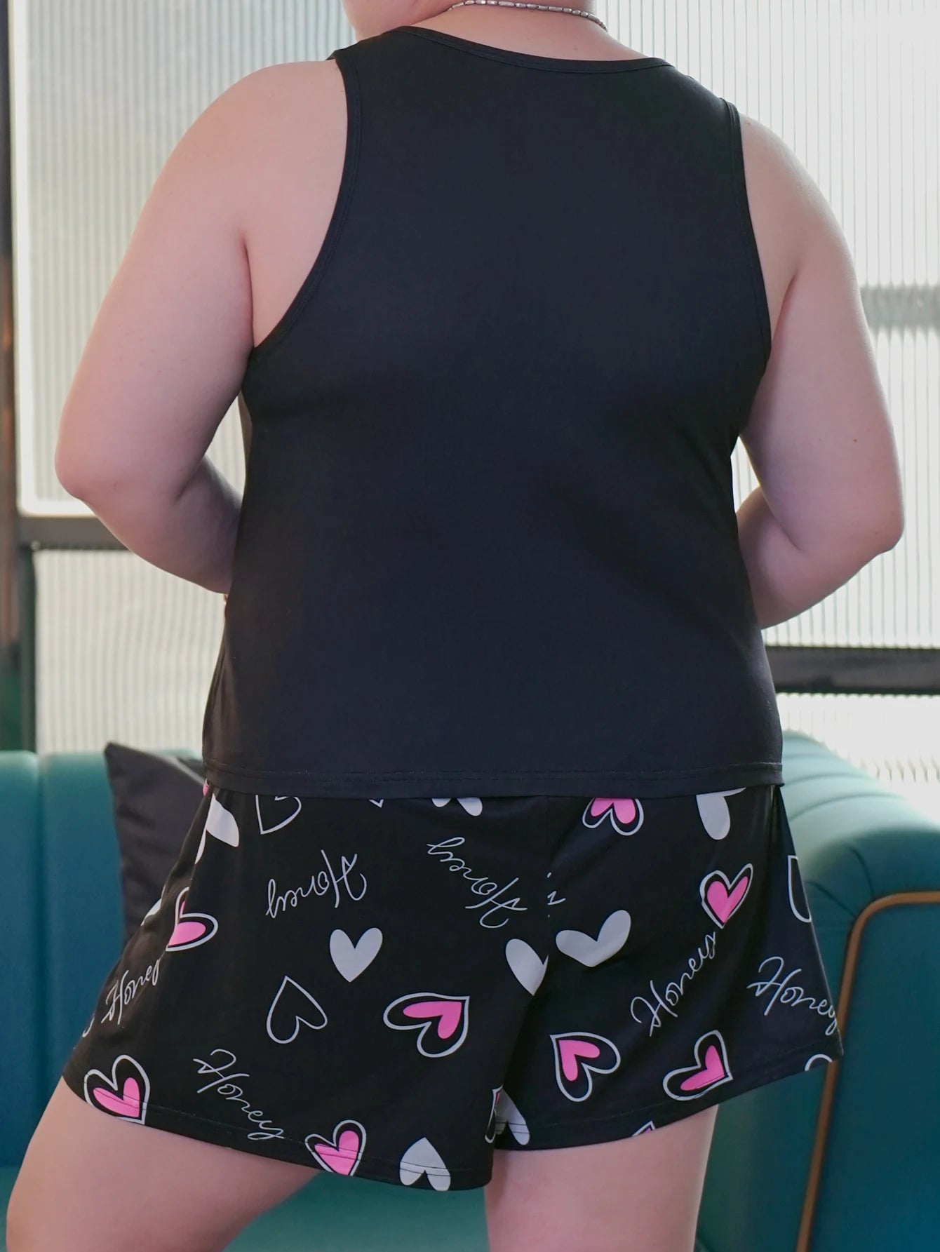 Large size pajama set for girls summer pajamas large size suspender shorts set milk silk pajama set home clothing