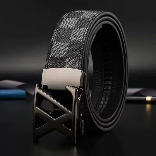 New genuine leather men belts waistband alloy automatic buckle men and women waistband versatile jeans belts for men