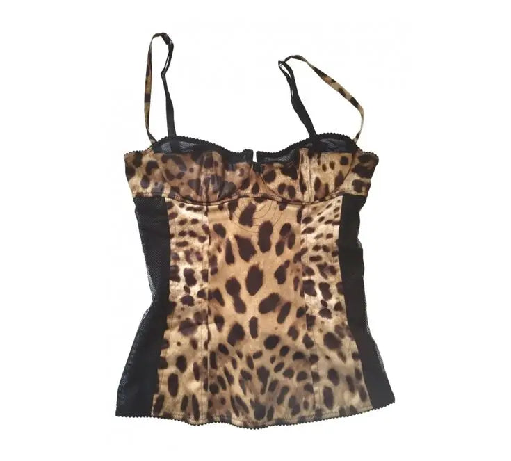 Y2K fashion retro clothing from the charming sweet sexy floral slender punk baby T-shirts streetwear halter tops aesthetic women Leopard print