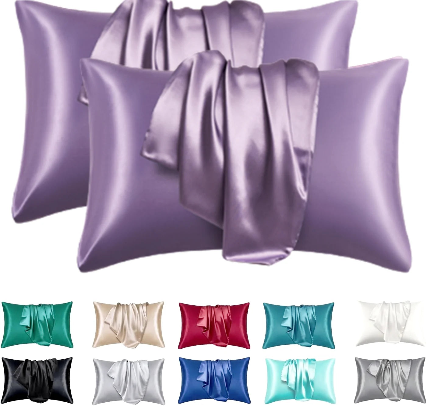 Pillowcase Silk Pillow Cover Silky Satin Hair Beauty Pillow case Comfortable Pillow Case Home Decor wholesale Badiee Stylez