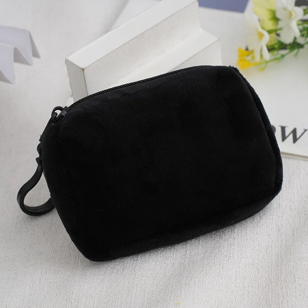 Princess Disney Kids Anime Plush Coin Purse Girls Mini Wallet Printed Moneybag Kawaii Square Portable Storage Bag Birthday Gifts