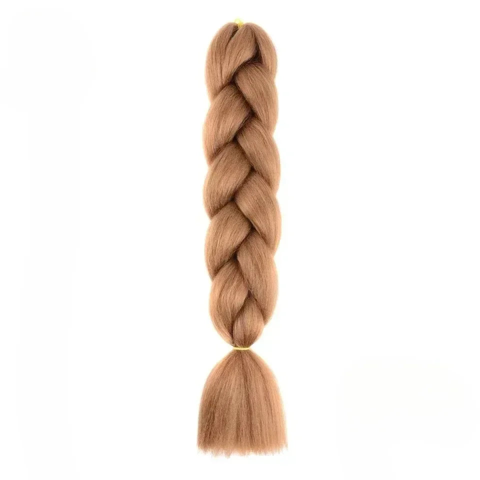 YUNLU 24Inch Synthetic Crochet Hair Extensions for White Women Box Twist 165g Jumbo Braiding Hair Pre Stretched Wholesale A21 24inches