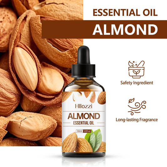 30ml Almond Essential Oil, Carrier Oil, Care Oil, Hydrating, Aromatherapy, Soap, Humidifier