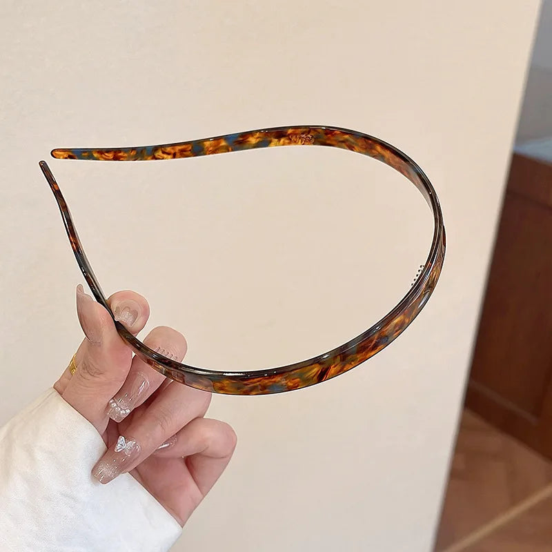 1pc Ladies Non-Clamping Ear Bone Hair Accessories Acetic Acid Headband Headband High-End Hairband Girls 2025 New Summer Elegant B Style CHINA