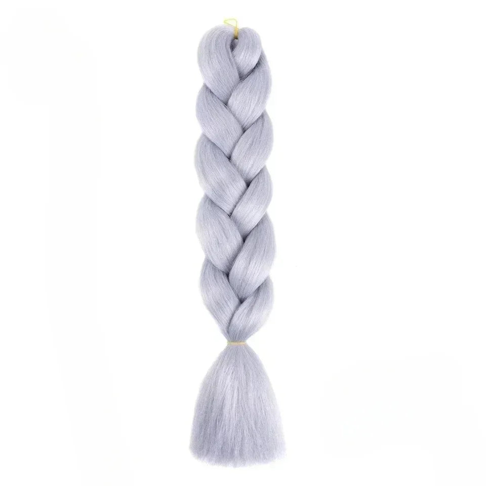 YUNLU 24Inch Synthetic Crochet Hair Extensions for White Women Box Twist 165g Jumbo Braiding Hair Pre Stretched Wholesale A40 24inches