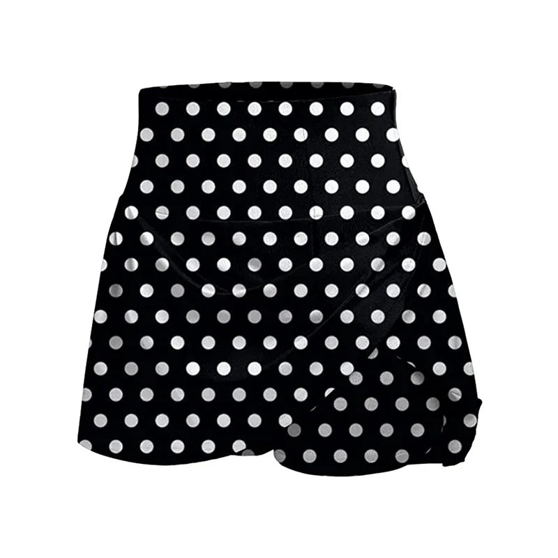 12 Colour Leopard Print Butt Lifting Skorts Casual Summer Workout High Waist Shorts Women's Clothing
