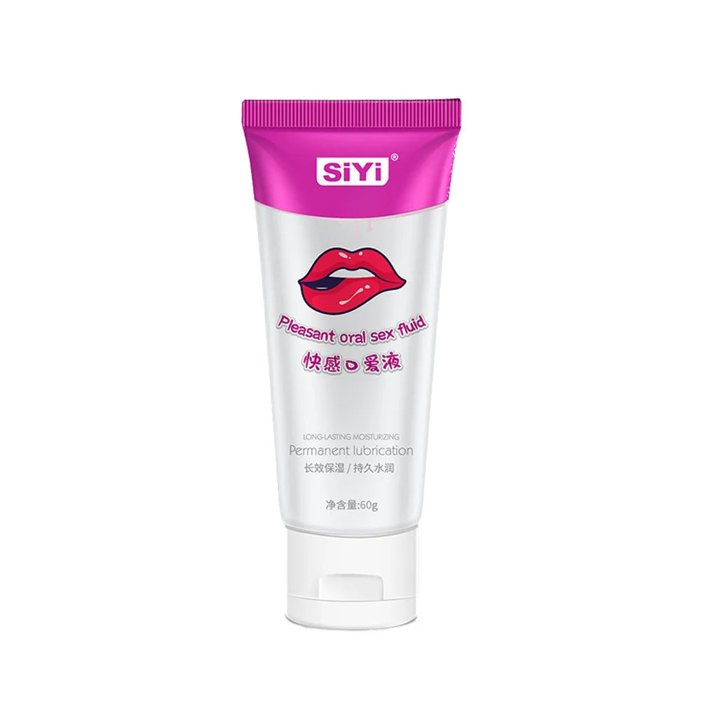 60g Refreshing Oral Lubricant for Couples, Foreplay Lubricant Enhance Pleasure, Plant-Based Flavour Lube, Non-Sticky