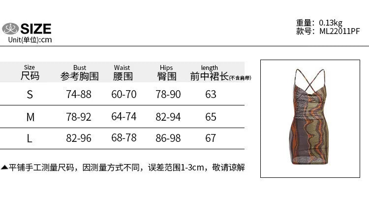 Women Fashion Print Slips Backless Sexy Bodycon Party Strappy Mini Dress ummer Women Casual Clothes Beach Party Vacation Club