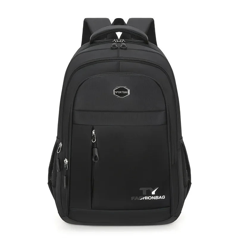 1 Pc Men's Backpack, Large Capacity Waterproof Casual Backpack,Adjustable Computer Backpack black