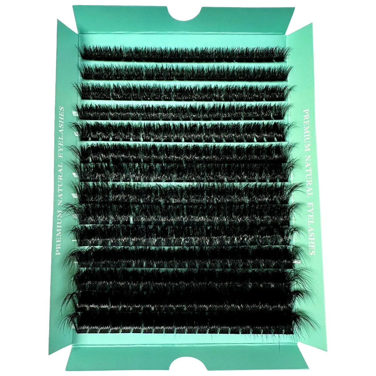 1boxes196/280 Cluster Lashes 5D Fluffy Thick Eyelash Extension D Volume Mixed 8-20MM Tray Faux Mink Lashes Lash Extension Makeup D 0.07mm|MIX|United States