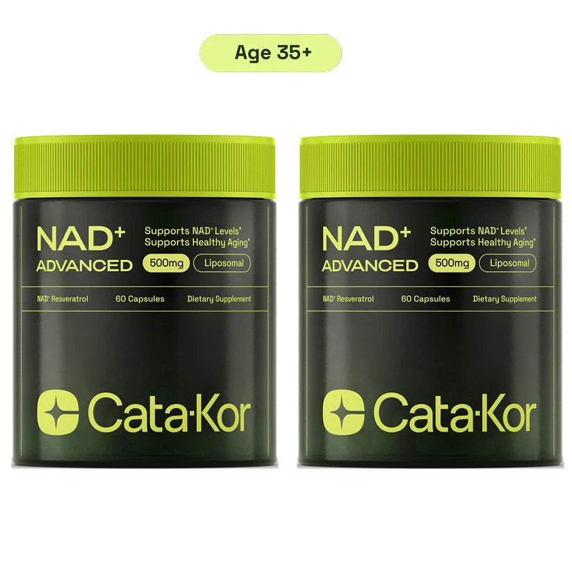 NAD+ ADVANCED 500mg - Food Supplement - NAD Supplement with Resveratrol Support Skin Health and Overall Energy - 60 Capsules ADVANCED-2