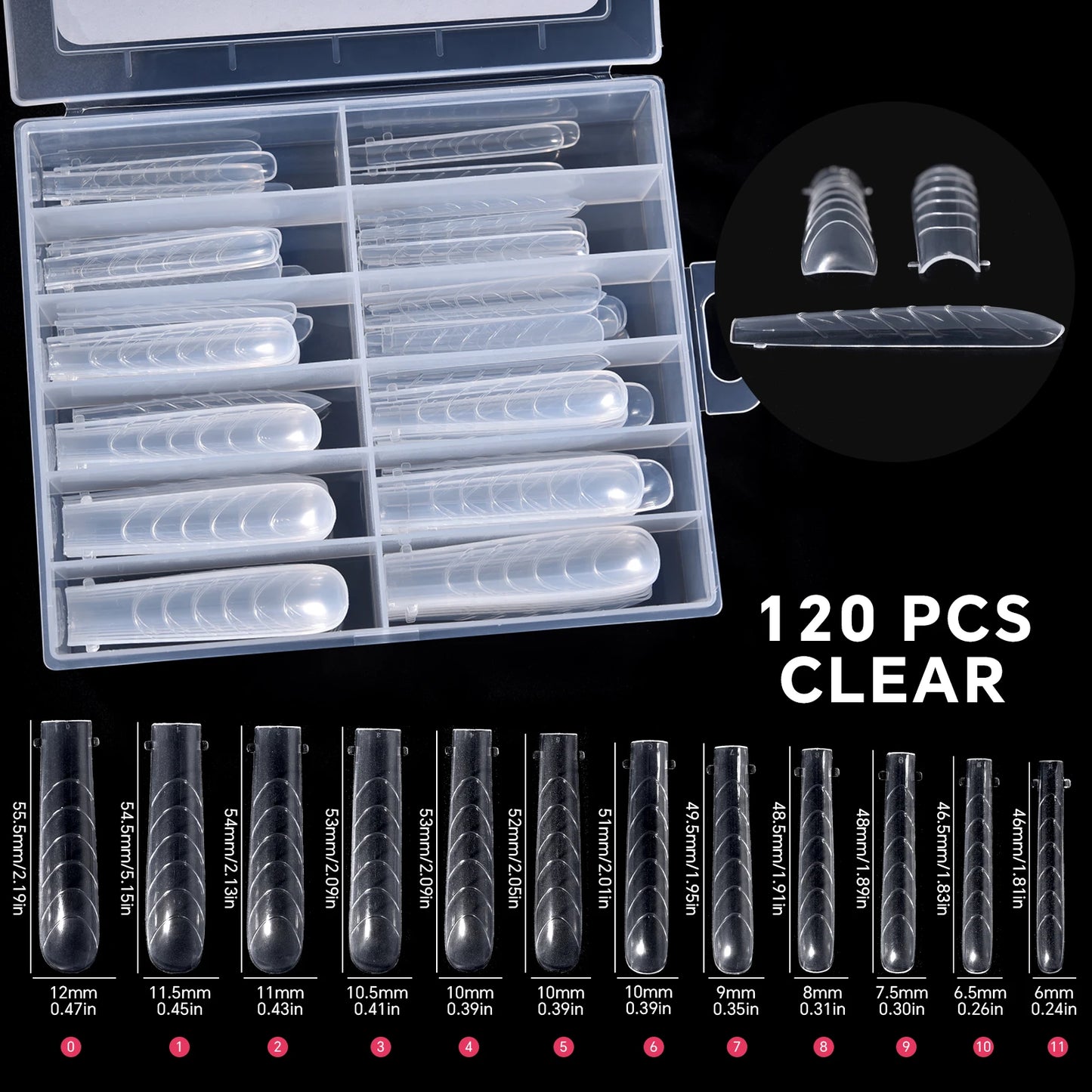 120Pcs Nail Forms For UV Gel Quick Building Extension Top Molds Dual Forms Acrylic Nail Art Tips Nails Accessories Tools 17 CHINA