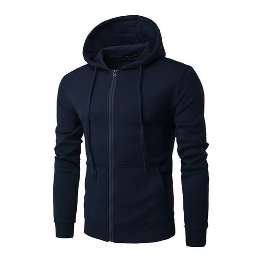Autumn Men Sweatshirts Long Sleeve Jacket Hoodie Zipper Closure Jacket Male Hoodies Sweatshirt Slim Fit Male Clothing Badiee Stylez