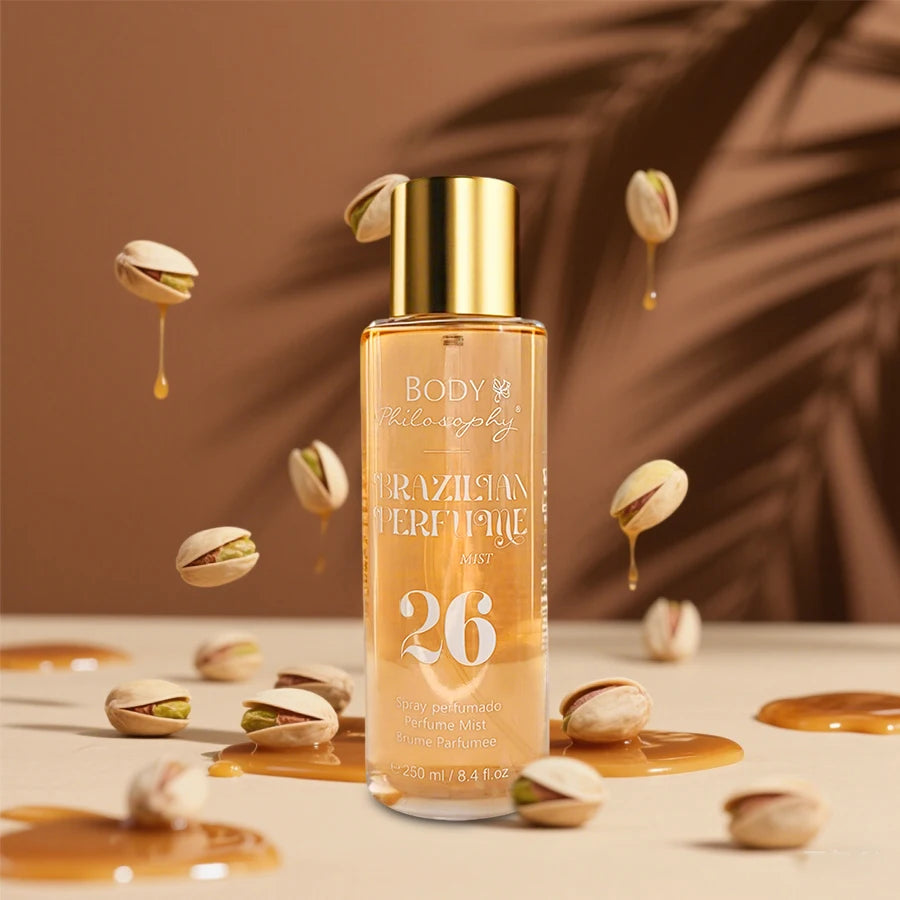 Women's Brazilian Perfume, 250ml Body & Hair Mist, Vanilla Uplifting Fragrance, Long Lasting Floral Fruity Gourmand Scent Spray - Badiee Stylez