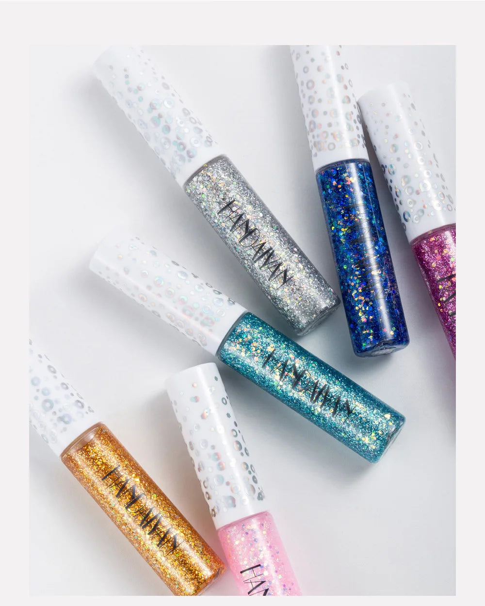 12 Colors Shiny Eye Liners Cosmetics For Women Pigment Silver Rose Gold Color Glitter Liquid Eyeliner Metallic Colorful Makeup