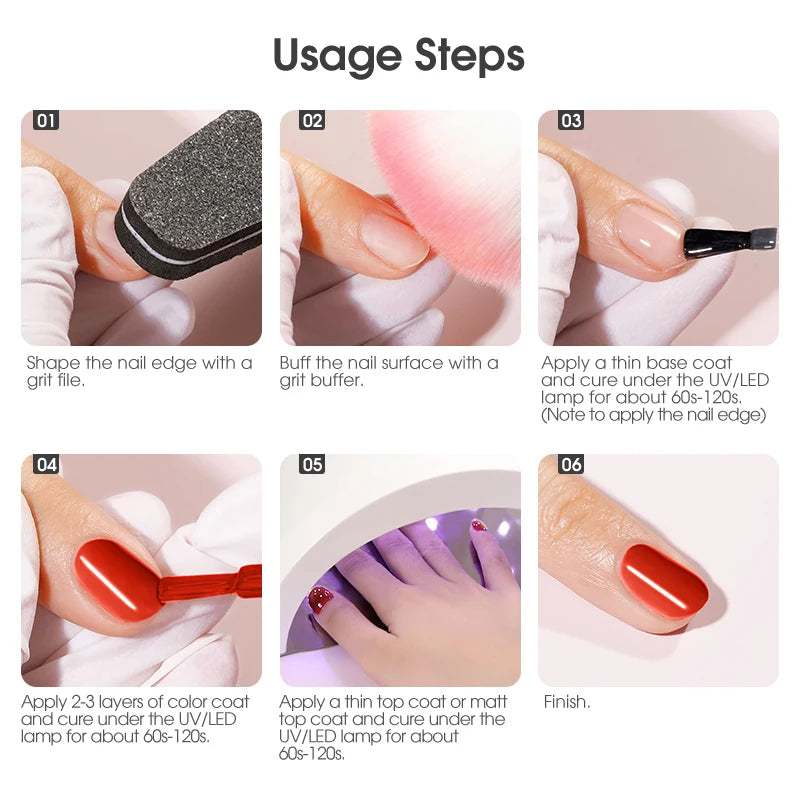ROSALIND Hot-sale Bottle Gel Nail Polish Vernis Semi Permanent Primer Top Coat Bright Classic For Nail Art Design LED/UV Lamp