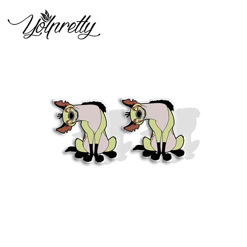 2024 New Lion King Little Lion Simba and Friends Epoxy Handcraft Acrylic Stud Earrings 6
