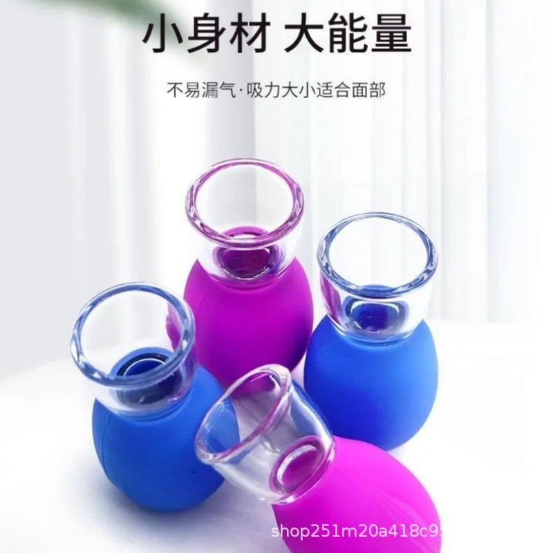 Silicone Face Massager Vacuum Eye Skin Face Lifting Facial Cups Anti Cellulite Jar Anti-Wrinkle Cupping Therapy Beauty Tool