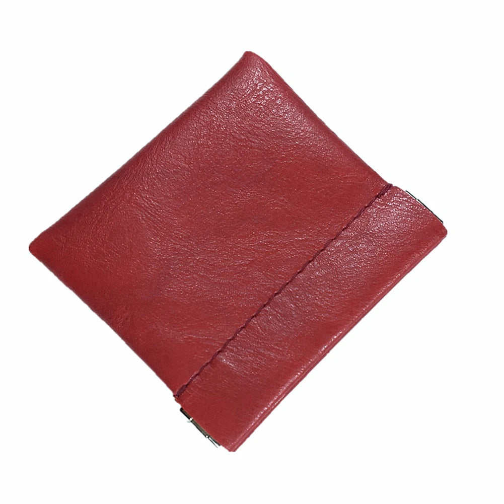Pu Leather Coin Purse Women Men Small Mini Short Wallet Bag Money Change Key Earbuds Travel Credit Card Holder for Kids Girl