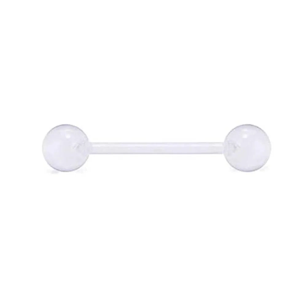 1PCS/4PCS 14G Stainless Steel Tongue Rings Barbell Rainbow Colorful Tongue Bar Piercing Body Jewelry 1PC B 1.6x16mm
