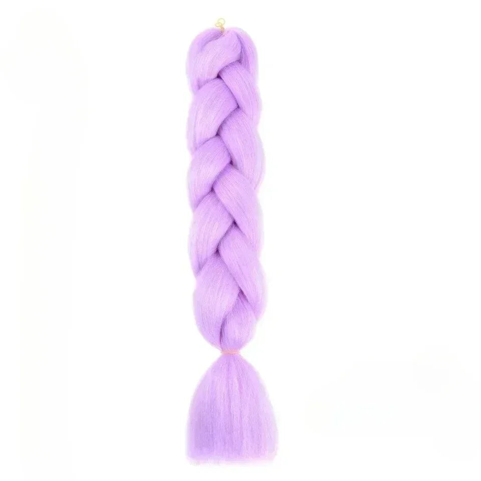 YUNLU 24Inch Synthetic Crochet Hair Extensions for White Women Box Twist 165g Jumbo Braiding Hair Pre Stretched Wholesale A36 24inches