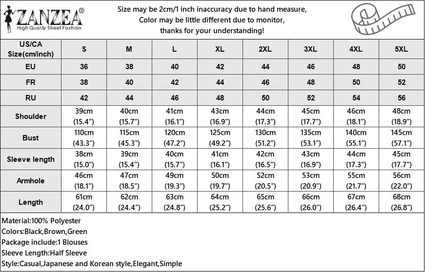 ZANZEA Women Cold Shoulder Blouses Fashion Ruffled Half Sleeve Tops 2024 Back Straps Pleated Tunics Summer Casual Loose Shirts