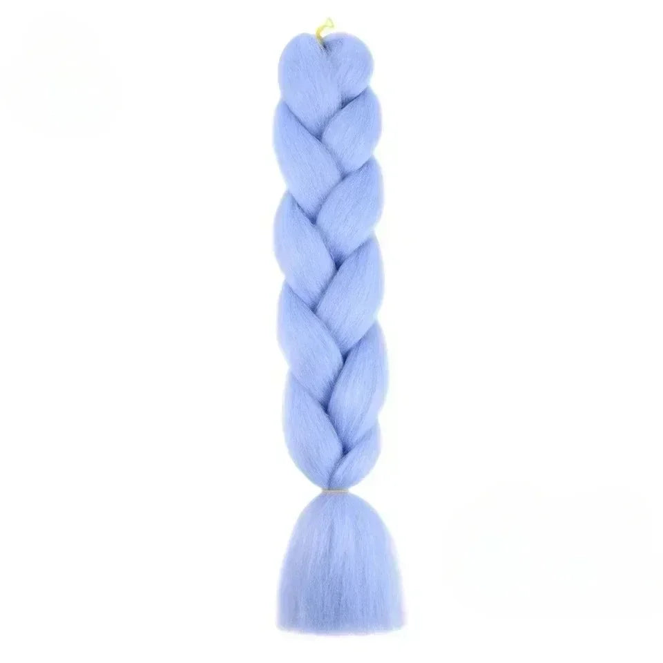 YUNLU 24Inch Synthetic Crochet Hair Extensions for White Women Box Twist 165g Jumbo Braiding Hair Pre Stretched Wholesale A33 24inches