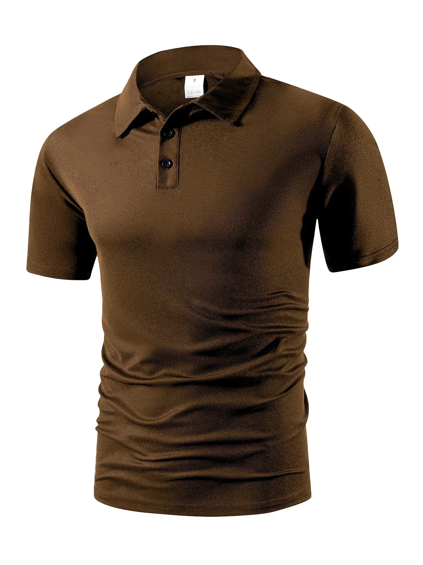 Men's Trendy Polo Shirt - Breathable Solid Color Casual Tee for Effortless Summer Style