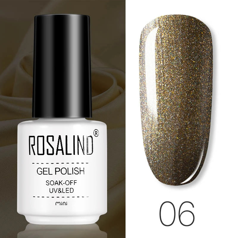 ROSALIND Hot-sale Bottle Gel Nail Polish Vernis Semi Permanent Primer Top Coat Bright Classic For Nail Art Design LED/UV Lamp RC06