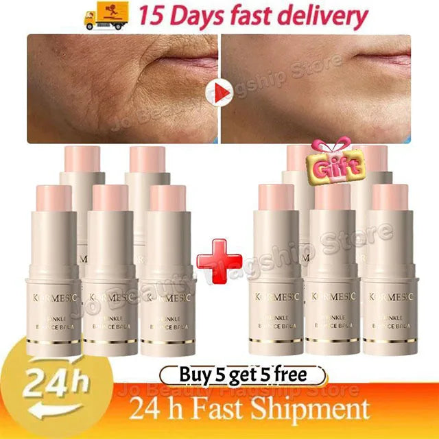 Instant Wrinkle Removal Multi Bounce Balm Facial Tightening Moisturizing Korean Anti-Wrinkle Balm Stick Cream Skin Care Products Buy 5 get 5 free